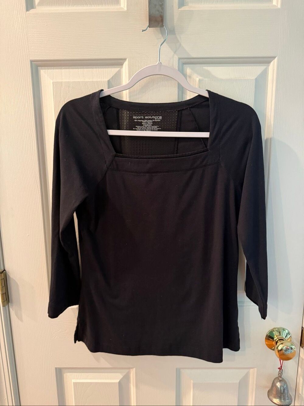 Sports Solution by Soma Black Long Sleeve Short Tunic sz M EUC